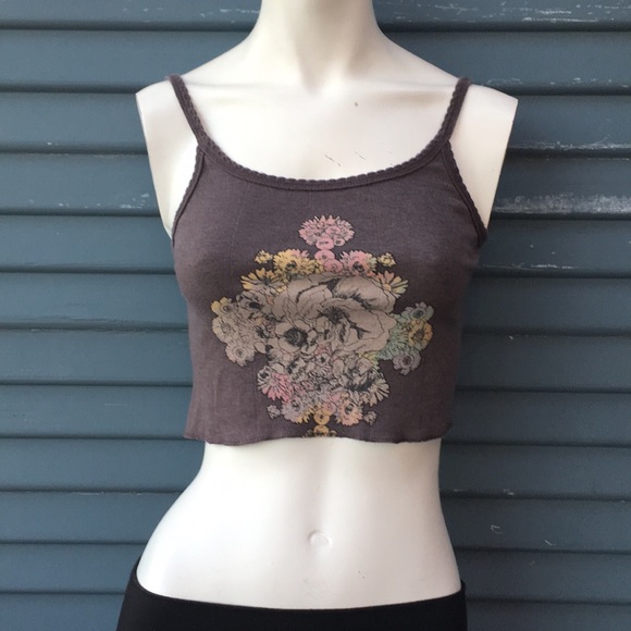 BDG Tops - BDG- floral crop top size small